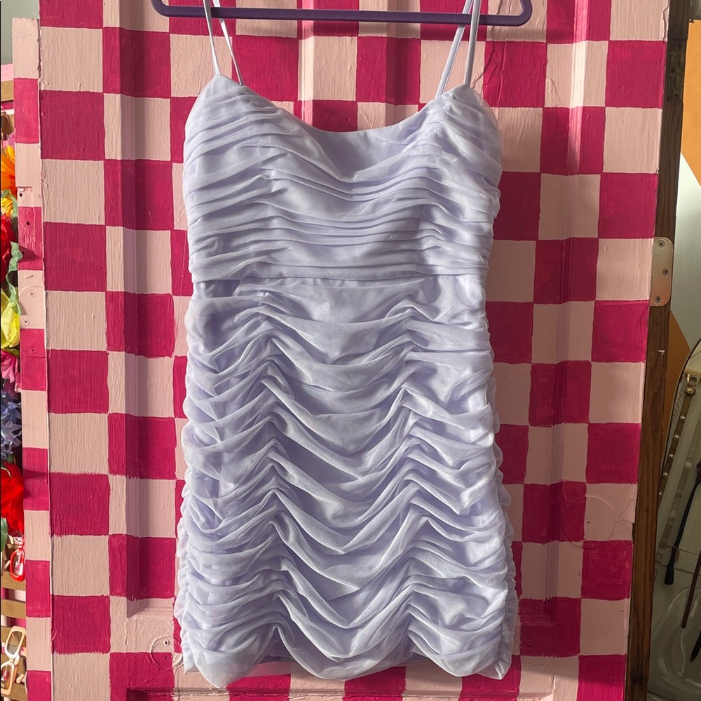 Anthropologie Lavender Mesh Dress